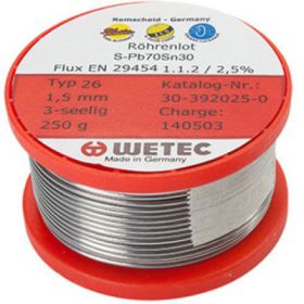 ΚΟΛΛΗΣΗ ΚΑΛΑΪ ΚΑΡΟΥΛΙ 250gr WETEC S-Pb50Sn50 ΘΕΡΜΟΥΔΡΑΥΛΙΚΩΝ 3mm