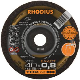 ΔΙΣΚΟΣ ΣΜΥΡΙΔΙ RHODIUS XT8/40Χ0,8 ΜΙΝΙ