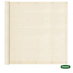 ΔΙΑΧΩΡΙΣΤΙΚΟ ΔΙΧΤΥ ΜΠΑΛΚΟΝΙΟΥ 160gr/m² ΕΚΡΟΥ ΜΕ ΚΡΙΚΟΥΣ GRASHER 1,80x6m