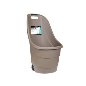 ΚΑΡΟΤΣΙ ΠΛΑΣΤΙΚΟ ΞΥΛΩΝ ΜΕ ΡΟΔΕΣ ΓΚΡΙ(60lt)