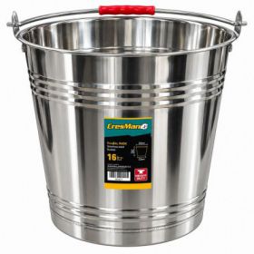 ΚΟΥΒΑΣ ΙΝΟΧ-201 CRESMAN 16LT (Φ34-Φ23-32cm)