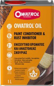ΑΝΑΣΤΟΛΕΑΣ ΣΚΟΥΡΙΑΣ & ΕΝΙΣΧΥΤΙΚΟ ΧΡΩΜΑΤΟΣ Owatrol Rustol oil 1000ml