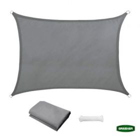 ΠΑΝΙ ΣΚΙΑΣΗΣ OXFORD ΑΔΙΑΒΡΟΧΟ ΟΡΘΟΓΩΝΙΟ 180gr/m² ΓΚΡΙ 3x4m GRASHER ΜΕ ΚΡΙΚΟΥΣ