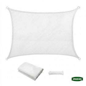 ΠΑΝΙ ΣΚΙΑΣΗΣ OXFORD ΑΔΙΑΒΡΟΧΟ ΟΡΘΟΓΩΝΙΟ 180gr/m² ΛΕΥΚΟ 3x4m GRASHER ΜΕ ΚΡΙΚΟΥΣ