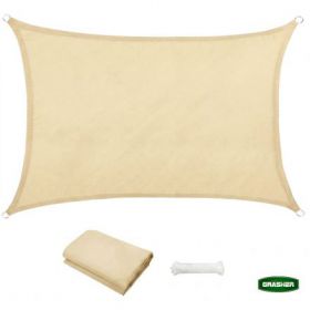 ΠΑΝΙ ΣΚΙΑΣΗΣ OXFORD ΑΔΙΑΒΡΟΧΟ ΟΡΘΟΓΩΝΙΟ 180gr/m² ΕΚΡΟΥ 4x6m GRASHER ΜΕ ΚΡΙΚΟΥΣ