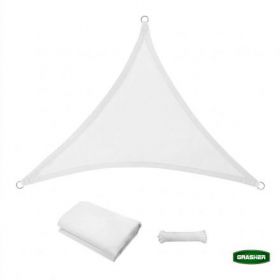 ΠΑΝΙ ΣΚΙΑΣΗΣ OXFORD ΑΔΙΑΒΡΟΧΟ ΤΡΙΓΩΝΟ 180gr/m² ΛΕΥΚΟ 3,5Χ3,5x3,5m GRASHER ΜΕ ΚΡΙΚΟΥΣ
