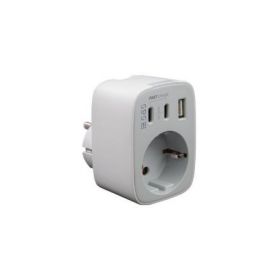 ΑΝΤΑΠΤΟΡΑΣ ΣΟΥΚΟ GO FAST ΜΕ 1 USB TYPE A+2 C 3A+1 ΣΟΥΚΟ ΛΕΥΚΟ